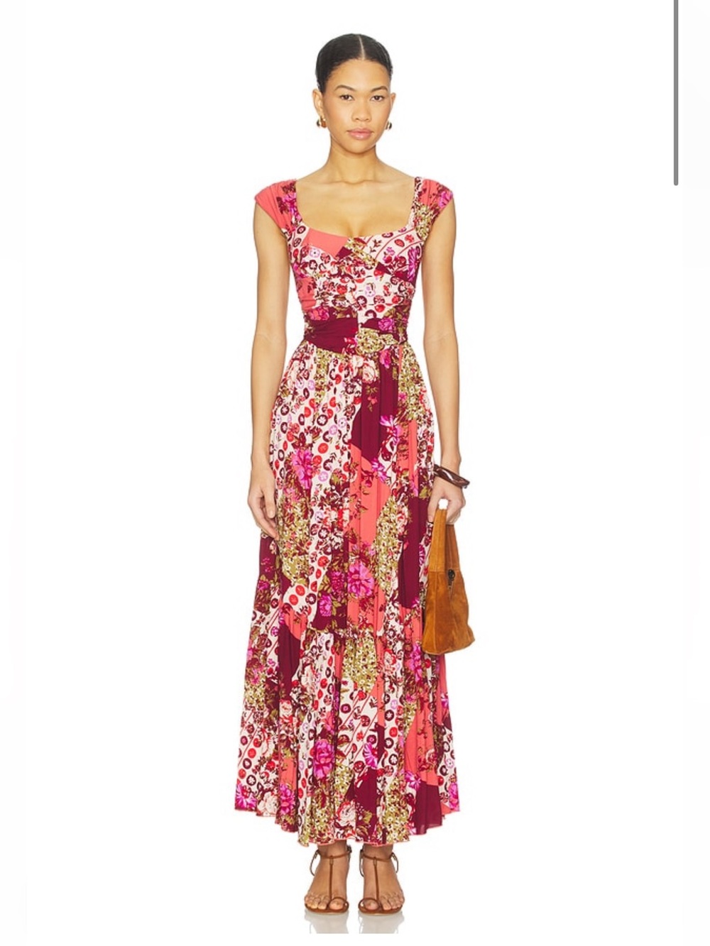 Free People $168 (current) Sasha Maxi Dress in Strawberry Combo